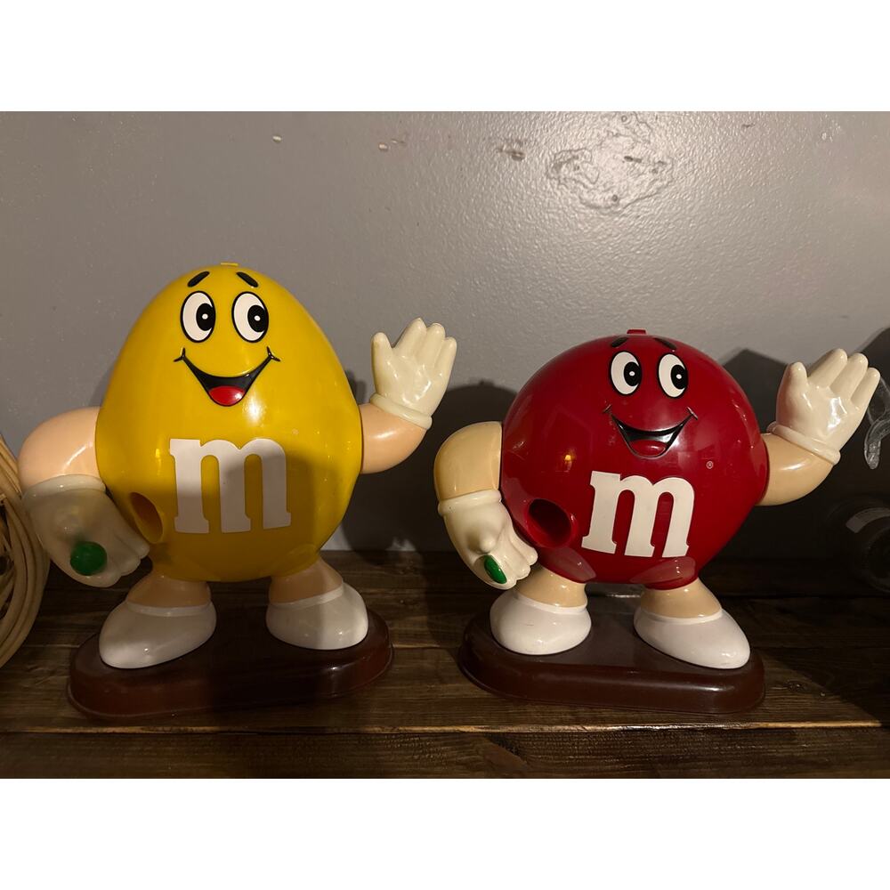 Vintage M&M dispensers Red & Yellow!